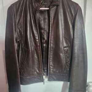 Banana Republic Dark Brown Leather Jacket